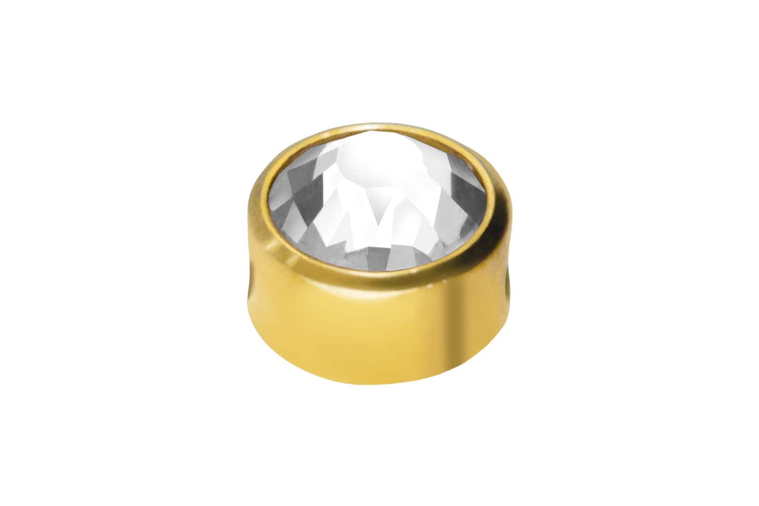 Titan Klemmdisc KRISTALL von Piercingline